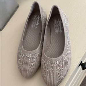 Skechers Women's Glittering Flats - grey size 9.5